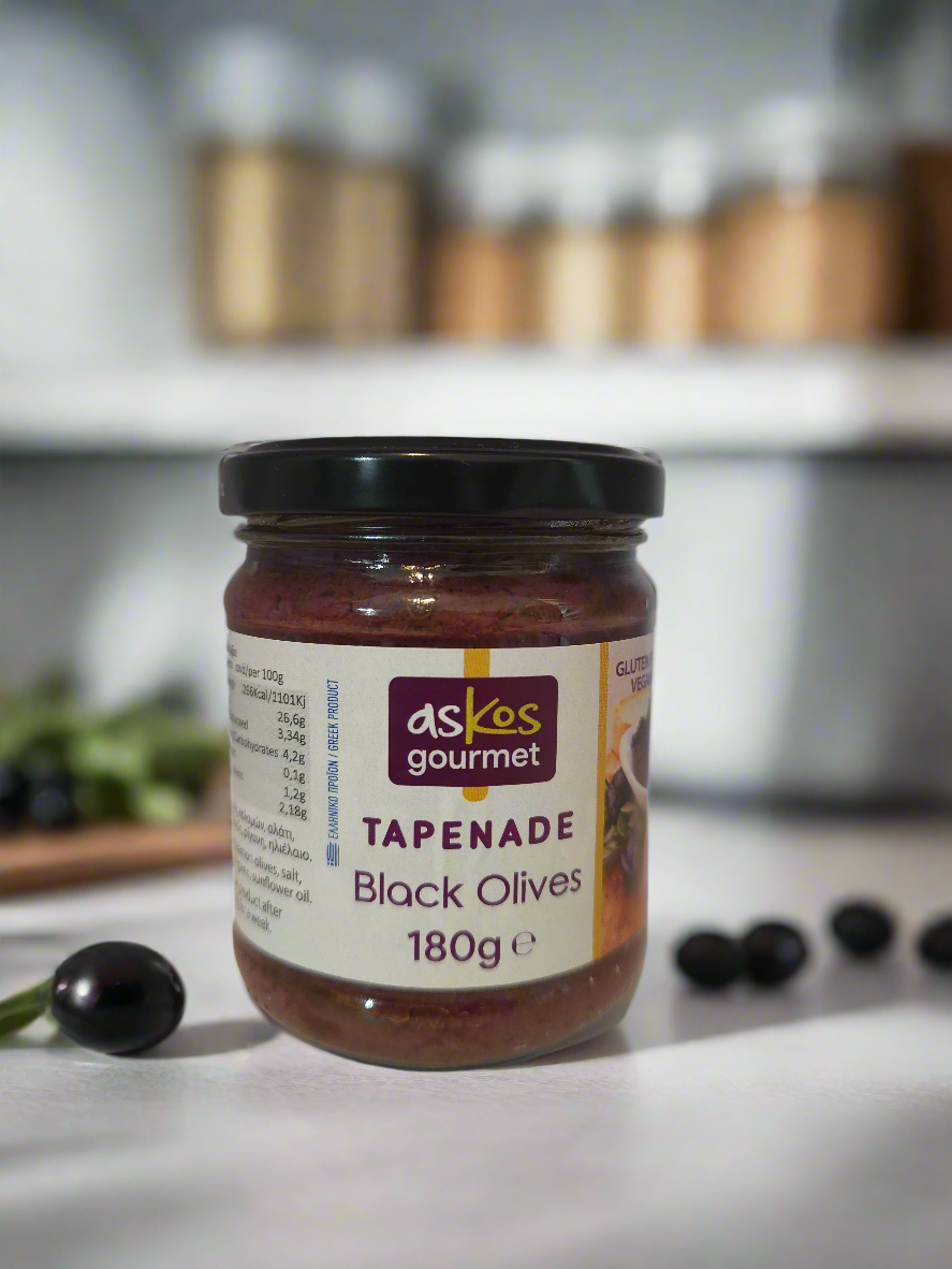 Oliventapenade / Olivenpaste aus schwarzen Oliven 180g