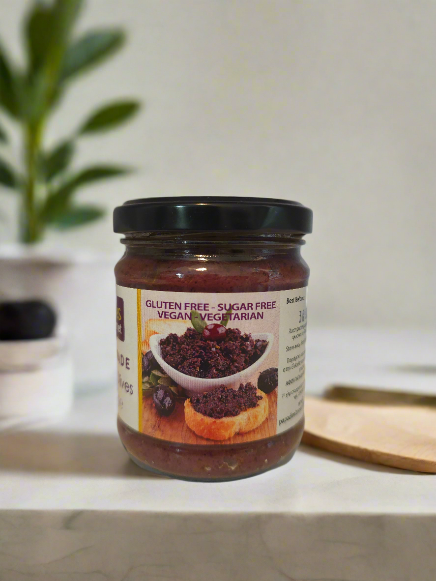 Oliventapenade / Olivenpaste aus schwarzen Oliven 180g