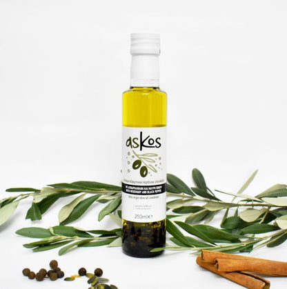 ASKOS - Olivenöl mit Rosmarin & schwarzem Pfeffer 250ml - MHD 07/26